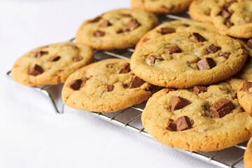 Freshly Baked Chocolate Chip Cookies
Cookie Tray - Baking - Aesthetic