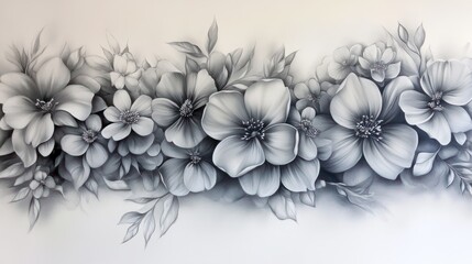Ombre flowers fill the frame