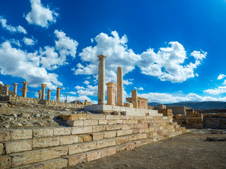 Tripolis ancient city ruins, Denizli, Turkey.
