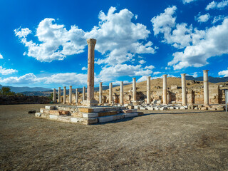 Tripolis ancient city ruins, Denizli, Turkey.
