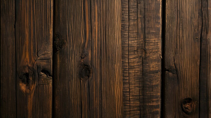 Obraz premium A richly textured dark wood grain background with visible details and warm tones.