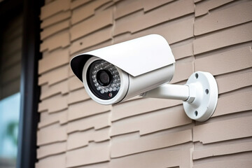 Camera system in operation to secure the premises against burglary and theft.