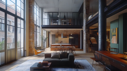 An apartment floor plan.