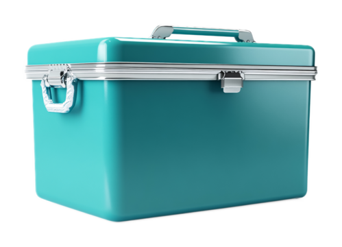 Cooler Box for Drinks & Food Storage - Isolated on White Background