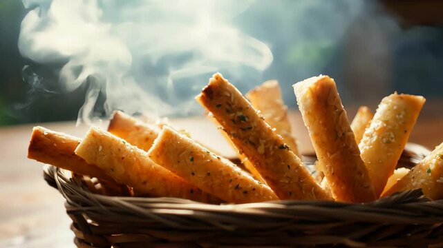Basket of Breadsticks