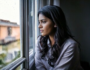 Seasonal affective disorder, depression, woman experiencing feelings of sadness and loneliness