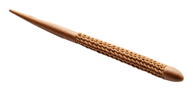 Ergonomic Crochet Hook for Knitting & Crochet - Isolated on White Background