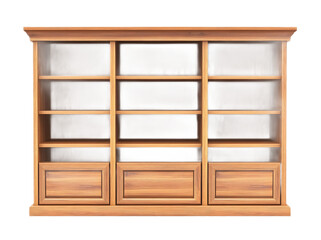 Minimalist Cupboard Design on White Background