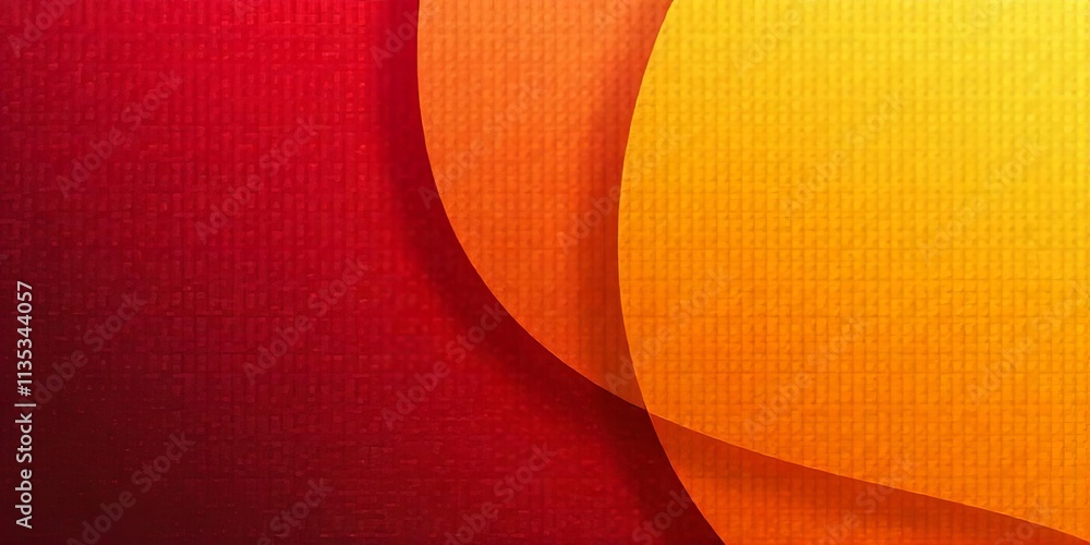 Poster abstract background with red and orange geometric patterns