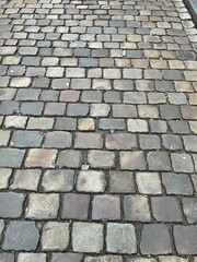 Cobblestones on a street