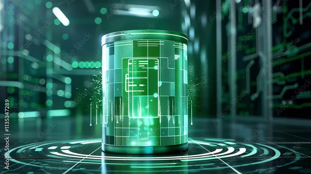 Poster an innovative trash bin that uses 5g to monitor air quality and can activate a selfcleaning function