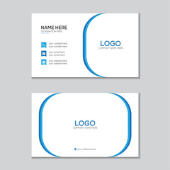Template for modern business card design.