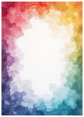 A vibrant and colorful abstract background with a white center, perfect for graphic design projects.