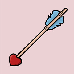 Cute cupid arrow for valentine's day