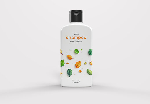 Shampoo Bottle Mockup &ndash; High-Quality PSD Template with Editable Background Color for Branding and Packaging Design