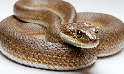Obraz premium snake on white background
