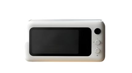Modern White Microwave Oven  Kitchen Appliance  Home Cooking
