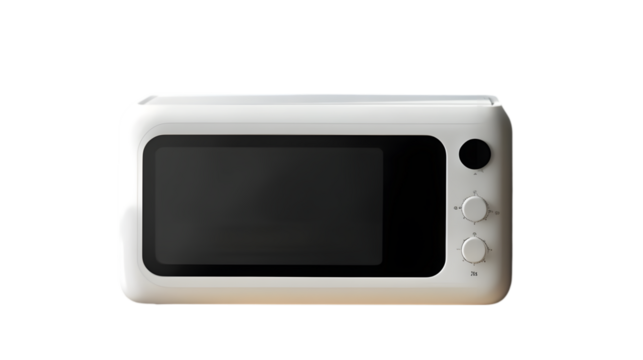 Modern White Microwave Oven Kitchen Appliance Home Cooking - Powered by Adobe