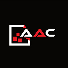 AAC creative minimalist letter logo. AAC unique vector initials alphabet letter logo design