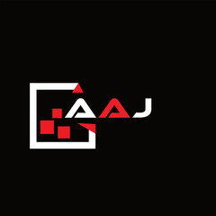 AAJ creative minimalist letter logo. AAJ unique vector initials alphabet letter logo design