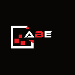 ABE creative minimalist letter logo. ABE unique vector initials alphabet letter logo design