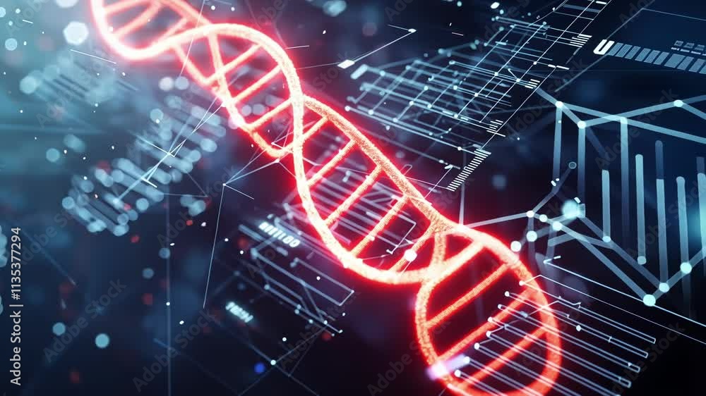 Aufkleber advanced data analytics powered by 6g technology being used to identify potential cures for diseases