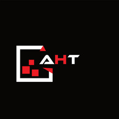 AHT creative minimalist letter logo. AHT unique vector initials alphabet letter logo design