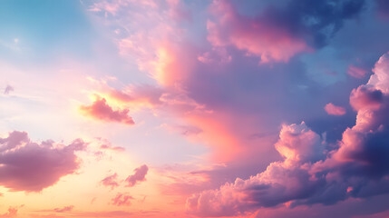 Fototapeta premium A stunning sunset sky, serving as a natural backdrop.