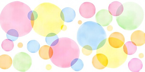Playful Circle Shapes in Pastel Colors
