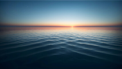 Obraz premium The Sun Sets Over The Ocean