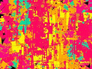 Colorful and vibrant abstract background with a gritty, textured noise pattern perfect for adding an edgy, grungy touch to design projects, colorful, gritty, noise pattern