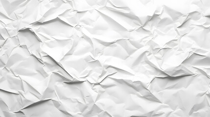 Obraz premium Blank white paper poster texture, crumpled and creased.