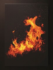 Fototapeta premium burning background