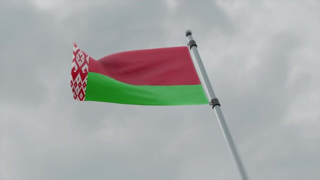 belarus country flag waving