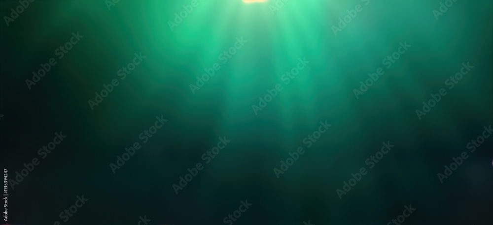 Poster Abstract gradient background in green, blue tones. Blurry effect creates smooth transitions between colours. Minimalist design suitable for tech, eco themes digital art. Ideal for interfaces,
