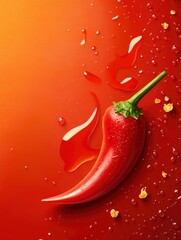 Sweet chilli sauce background