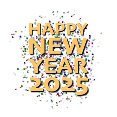 happy new year 2025, Graphic design