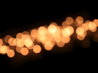 Bright city lights and traffic blur at night