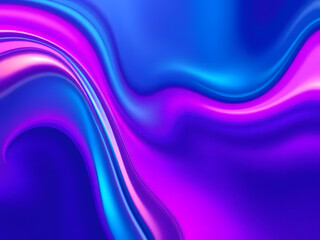 Naklejka premium Colorful Abstract Waves with Smooth Digital Design