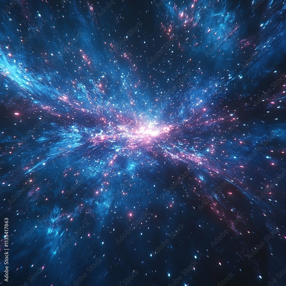 Aufkleber exploring the cosmic wonders of space universe visual art digital environment immersive perspective 