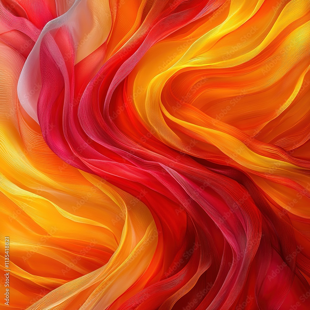 Poster flowing abstract colors in dynamic wave patterns studio digital art vibrant up-close creative design