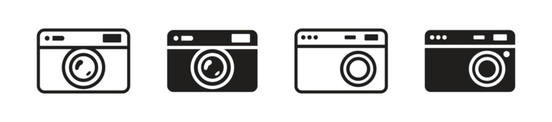 Vector Camera Icon Set. Camera Symbols