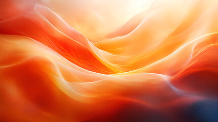Obraz premium Abstract Orange and White Swirling Waves Design