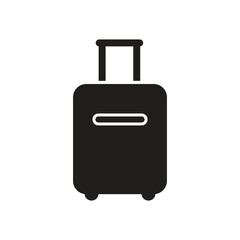 Vector Simple Suitcase Icon Set. Baggage Icon Set