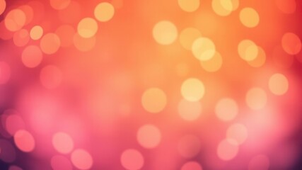 Obraz premium Abstract orange bokeh background with soft and vibrant circular lights, design, gradient, colorful