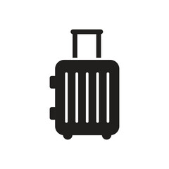 Vector Simple Suitcase Icon Set. Baggage Icon Set