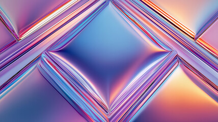 Abstract iridescent diamond pattern background.  Concept of luxury, technology, and design.