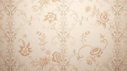 Plaster background with intricate floral pattern perfect for design and decoration projects, wallpaper, delicate, backdrop