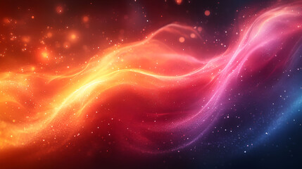 Fototapeta premium Abstract Red Orange Blue Swirling Light Particles