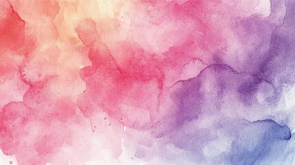 Fototapeta premium Vibrant Watercolor Abstract Background with Colorful Brush Strokes and Splashes